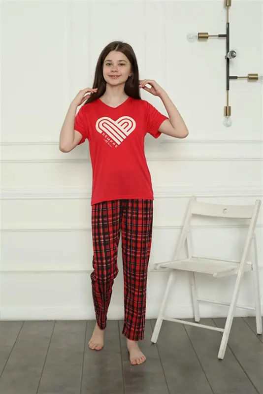 Angelino Aile Penye Pijama Takım (anne - kız ) 50114 Ayrı Ayrı Satılır . Fiyatları Farklıdır - 6