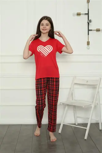 Angelino Aile Penye Pijama Takım (anne - kız ) 50114 Ayrı Ayrı Satılır . Fiyatları Farklıdır - 14