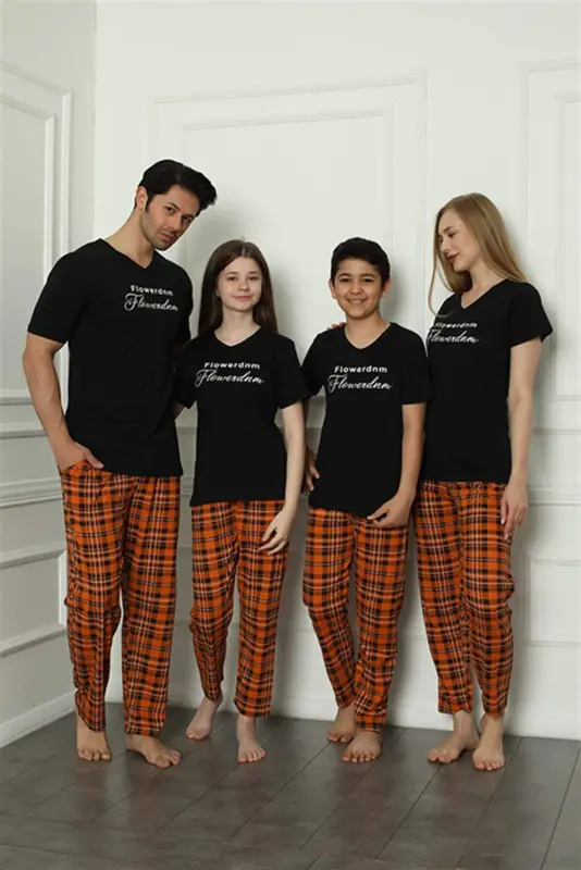 Angelino Aile Penye Pijama Takım (anne - kız ) 50118 Ayrı Ayrı Satılır . Fiyatları Farklıdır - BÜYÜKBEDENIZ