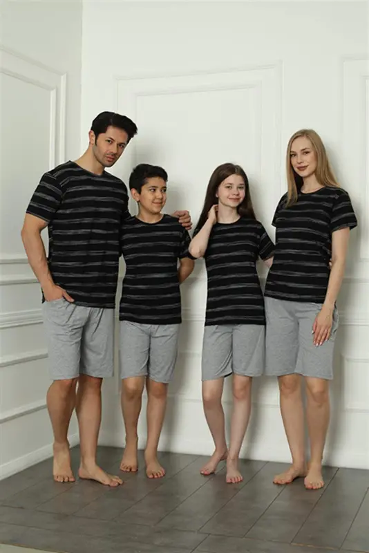 Angelino Aile Penye Şortlu Pijama Takım (anne - kız ) 50115 Ayrı Ayrı Satılır . Fiyatları Farklıdır - 7