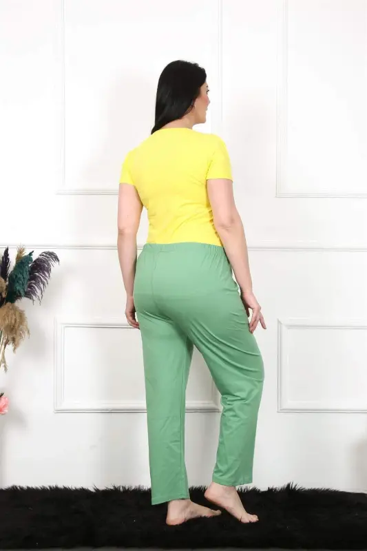 Angelino Ayollar paxta katta oʻlchamli pastki pijama 27473 - 3