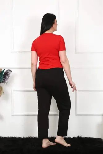 Angelino Ayollar Paxtalik Katta Razmer Pastki Pijama 27478 - 8