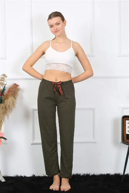 Angelino Ayollar Paxtalik Pastki Pijama 27464 - 4