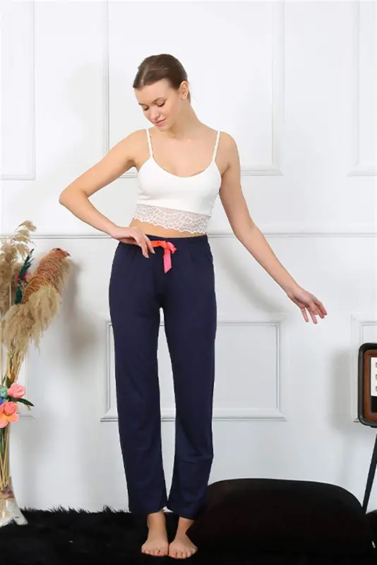 Angelino Ayollar Paxtalik Pastki Pijama 27468 - 3