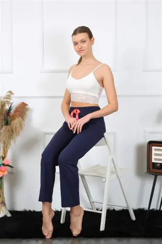 Angelino Ayollar Paxtalik Pastki Pijama 27468 - 4