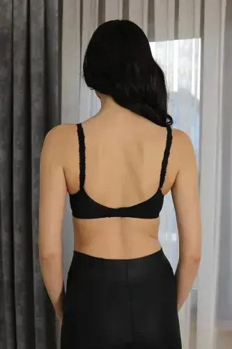 Angelino Ayollar Qo'llab-quvvatlovchi Balenli Ko'krak 2814 Qora - 10