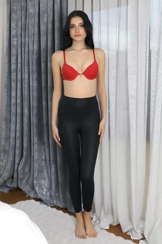 Angelino Ayollar Qo'llab-quvvatlovchi Balenli Tosh Detalli Ko'krak Qafasi 2407 Qizil - 4