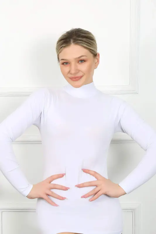 Angelino Bayan Uzun Kol Boğazlı Body 247 - 4