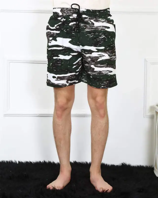 Angelino Erkak Lakost Qora Short 27487 - 12