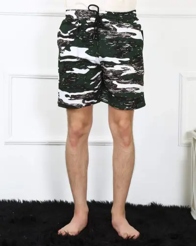 Angelino Erkak Lakost Qora Short 27487 - 14