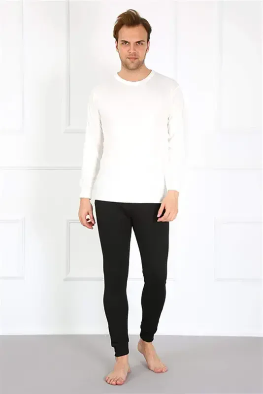 Angelino Erkak Paxta Ko'k Rangli Ich Kiyim 19102 - 9