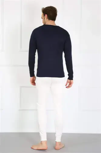 Angelino Erkak Paxta Oq Bitta Pastki Ichki Kiyim 19102 - 8