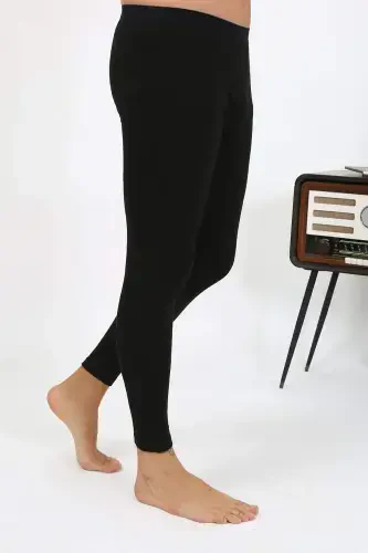 Angelino Erkak Termal Tayt Qishki Tek Pastki Ichki Kiyim Qora 27552 - 9