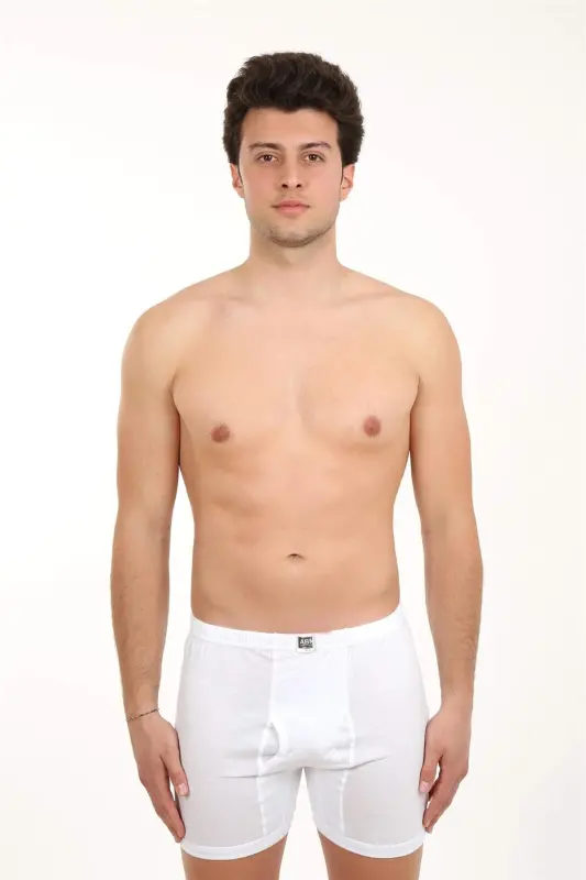 Angelino Erkek Paçalı Penye Boxer 40066 - BÜYÜKBEDENIZ