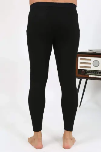 Angelino Erkek Termal Tayt Kışlık Tek Alt İçlik Siyah 27552 - 7