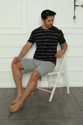 Angelino Family Combed Shorts Pajamas Set (father - son) 50115 Sold Separately. Prices are Different - 4