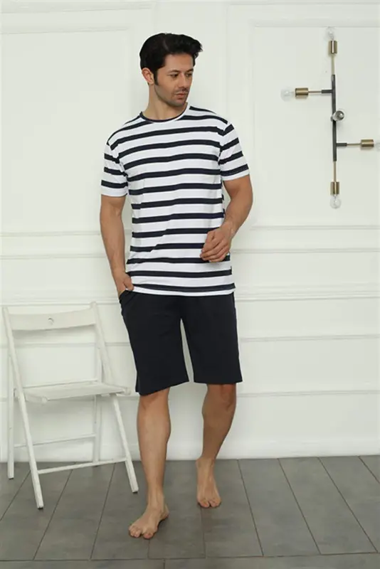 Angelino Family Combed Shorts Pajamas Set (father - son ) 50116 Sold Separately. Prices are Different - 2