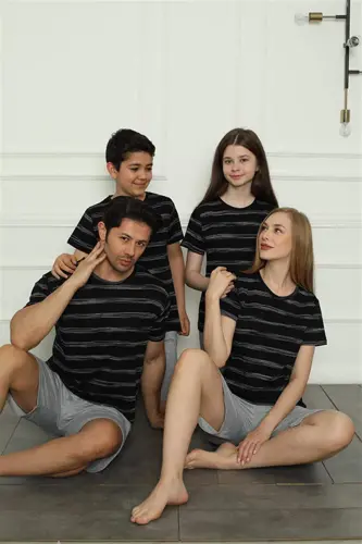 Angelino Family Combed Shorts Pajamas Set (mother - daughter) 50115 Sold Separately. Prices are Different - 16