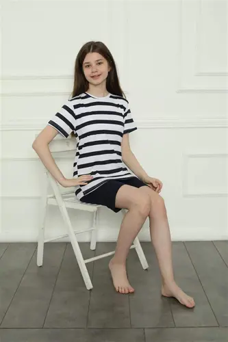 Angelino Family Combed Shorts Pajamas Set (mother - daughter) 50116 Sold Separately. Prices are Different - 17