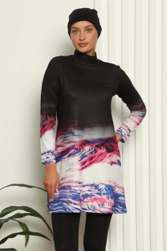 Angelino Full Coverage Digital Pattern Swimsuit 31042 - 1