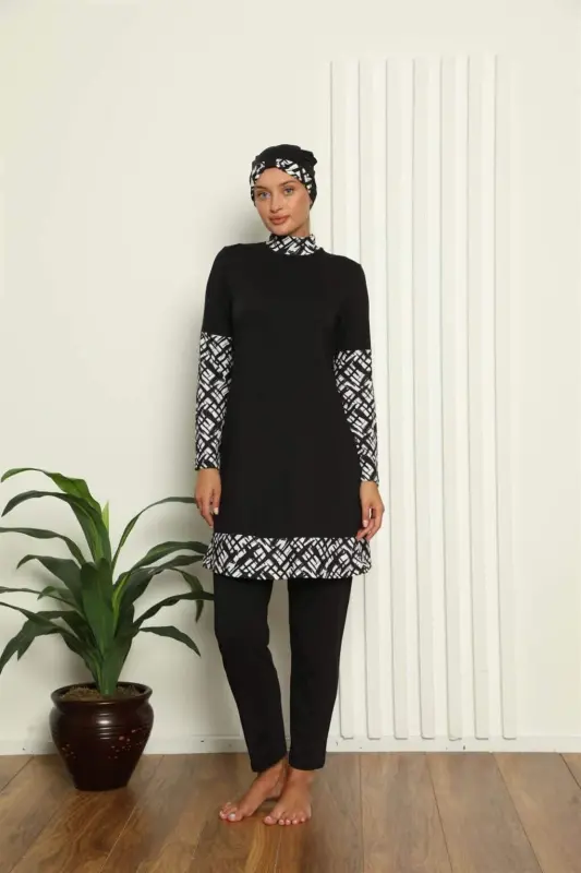 Angelino Full Coverage Digital Patterned Swimsuit 31039 - 2