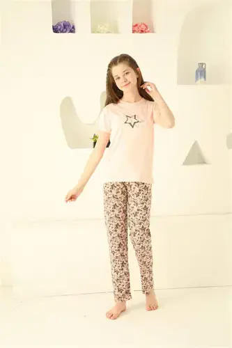 Angelino Girls Cotton Short Sleeve Pajama Set 20364 - 6