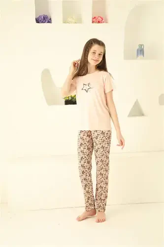 Angelino Girls Cotton Short Sleeve Pajama Set 20364 - 9