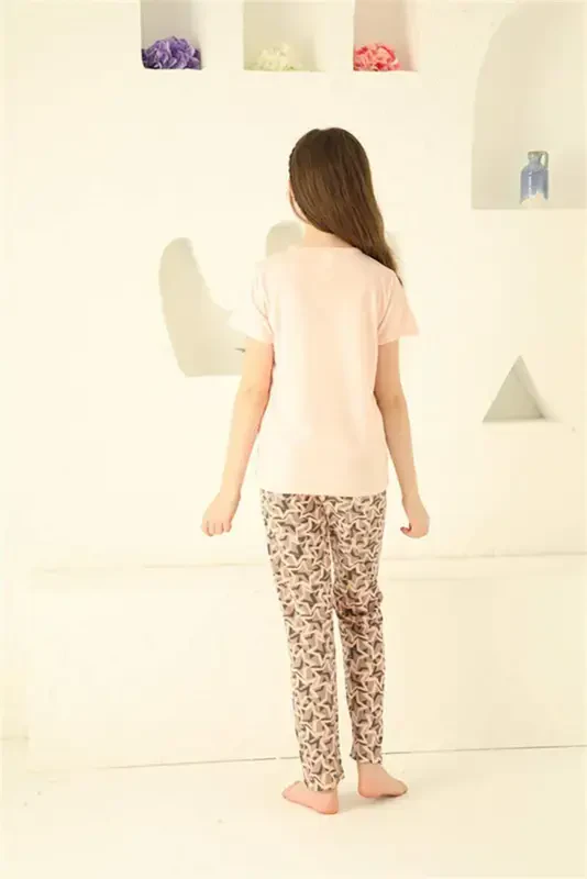 Angelino Girls Cotton Short Sleeve Pajama Set 20364 - 10