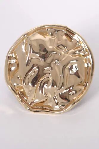 Angelino Gold Burishgan Qayrilma Dizaynli Brosh - 1