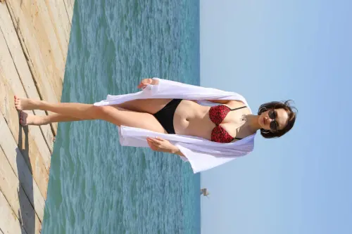 Angelino Kadın Kimono Pareo Plaj Elbisesi Beyaz 38049 - 9