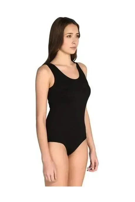 Angelino ichki kiyim ayollar rangli Lycra keng yelkali ilgakli Body 2 li Paket - 4