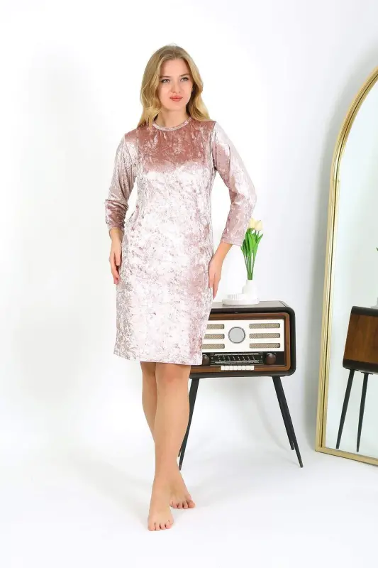 Angelino Kadif Uy Kiyimi Tunika Tungi Kiyim Pudra 13133 - 2