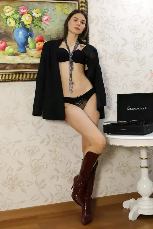 Angelino Kadın Destekli Straplez Dantel Detaylı Sütyen Takım 3625 Siyah - 5