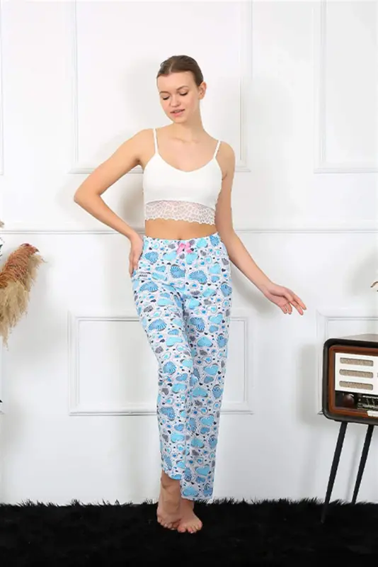 Angelino Kadın Pamuklu Alt Pijama 27469 - BÜYÜKBEDENIZ