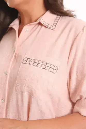 Angelino Katta Hajmli Tosh Bosma Pudra Ko'ylak - 4