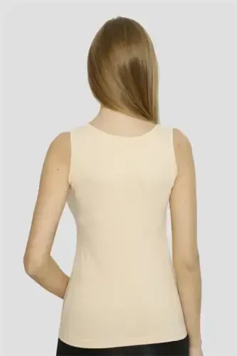 Angelino Lingerie ayollar ten rangli likrali keng yelkali atlet 3 dona - 5