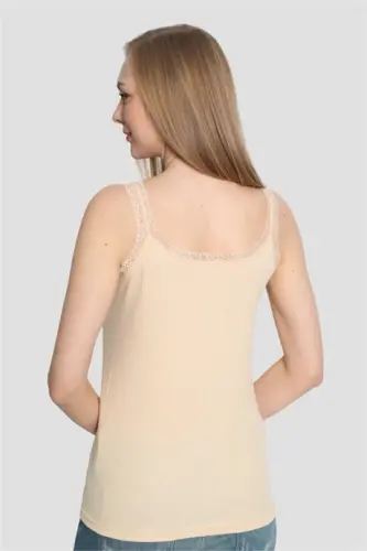 Angelino Lingerie Women's Nude Lace Spaghetti Strap Cami 3-Pack - 4