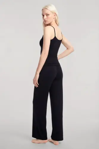 Angelino Long Kimono 3-Piece Set Black - 8