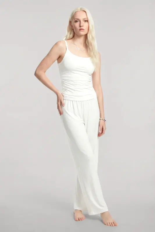 Angelino Long Kimono 3-Piece Set Ecru - 6