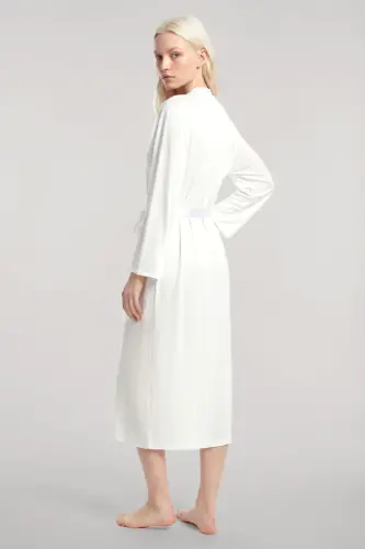 Angelino Long Kimono 3-Piece Set Ecru - 10