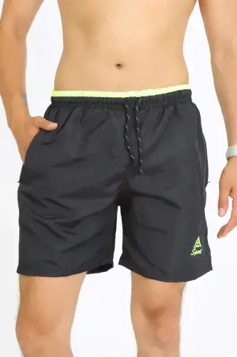 Angelino Men's Black Swim Shorts 27485 - BÜYÜKBEDENIZ (1)