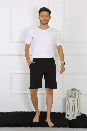Angelino Men's Cotton Black Shorts 27484 - 7