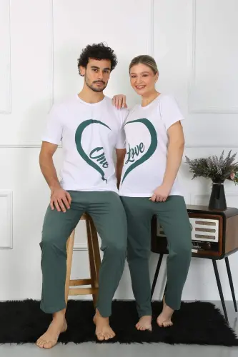 Angelino Men's Cotton Knit Pajama Set White 50127 Single Set Price - 4