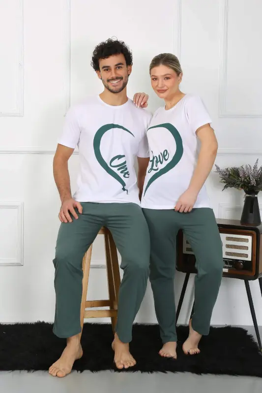 Angelino Men's Cotton Knit Pajama Set White 50127 Single Set Price - 6