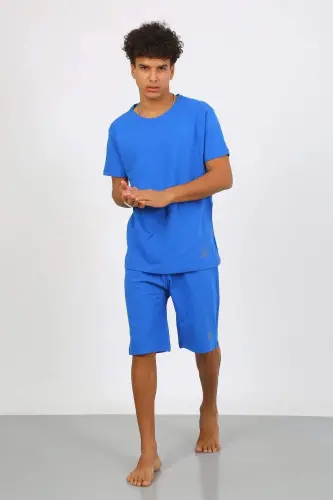 Angelino Men's Cotton Lacoste Capri Pajama Set Saks 6872 - 3