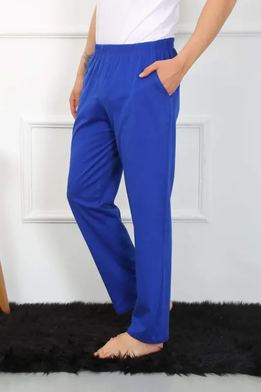 Angelino Men's Cotton Sax Single Bottom Pajamas 27495 - 9