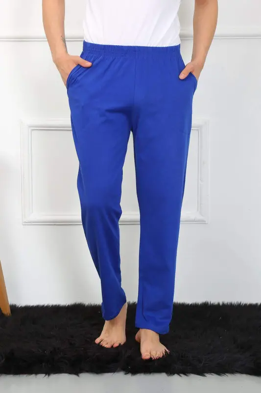 Angelino Men's Cotton Sax Single Bottom Pajamas 27495 - 2