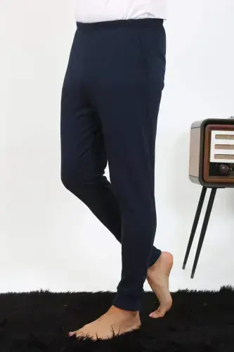 Angelino Men's Cotton Single Bottom Pajamas Navy 27551 - BÜYÜKBEDENIZ (1)