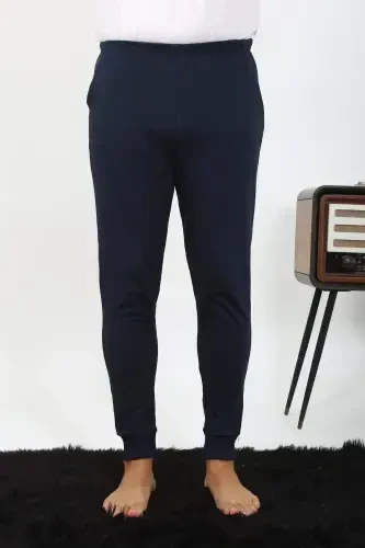 Angelino Men's Cotton Single Bottom Pajamas Navy 27551 - 12