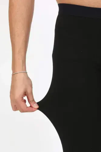 Angelino Men's Thermal Tights Winter Single Bottom Inner Wear Black 27552 - 3